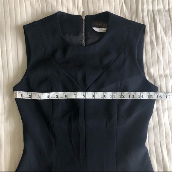 Louis Vuitton Uniform Fit and Flare Navy Dress - Picture 8 of 10